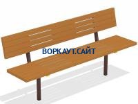 Диван уличный МАФ 1608 в Челябинске Диван уличный МАФ 1608 в Челябинске