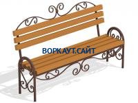 Лавочка кованная МАФ 1606 в Челябинске Лавочка кованная МАФ 1606 в Челябинске