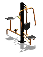 Уличный тренажер "Жим от груди Вело" УТ321 в Челябинске