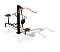 Уличный тренажер "Верхняя тяга Вело" УТ340 в Челябинске