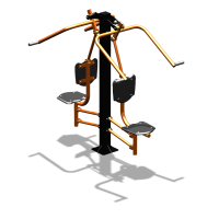 Уличный тренажер  "Верхняя тяга двойная"  УТ207 в Челябинске