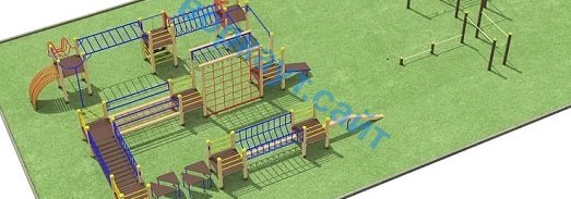 Проект спортплощадки с полосой препятствий в Челябинске