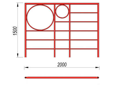 Шведская стенка с кольцами МАФ 3502 в Челябинске