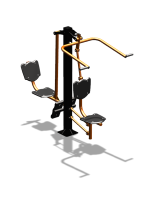 Уличный тренажер "Верхняя тяга Жим ногами" УТ322 в Челябинске