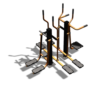 Уличный тренажер "Шпагат Маятник Лыжник двойной" УТ335 в Челябинске