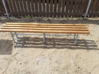 Двухметровая лавочка без спинки 2 м МАФ 1602 в Челябинске