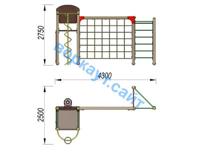 Детский спортивный комплекс Игровой ДСК 3111 в Челябинске Детский спортивный комплекс Игровой ДСК 3111 в Челябинске