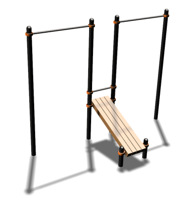 Воркаут турники со скамьей для пресса ВС-27 в Челябинске