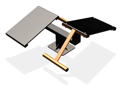 Уличный тренажер  "Скамья для пресса двойная"   УТ213 в Челябинске