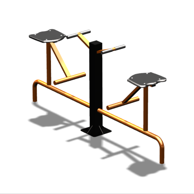 Уличный тренажер  "Твистер сидя двойной"   УТ216 в Челябинске