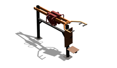 Силовой уличный тренажер  "Жим сидя"  УТ412 в Челябинске