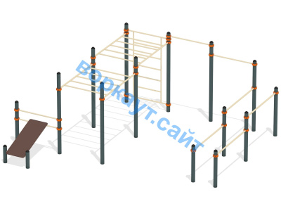 Спортивный комплекс воркаут ВС-50 в Челябинске