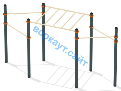 Турник разноуровневый с рукоходом ВС-26 в Челябинске