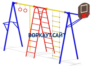 Гимнастический комплекс с баскетбольным щитом МАФ 3001 в Челябинске Гимнастический комплекс с баскетбольным щитом МАФ 3001 в Челябинске