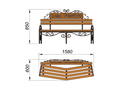 Скамья примирения МАФ 1610 в Челябинске