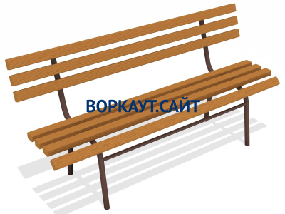 Лавочка со спинкой МАФ 1604 в Челябинске