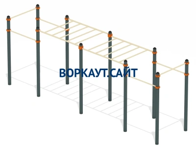 Воркаут рукоход с турниками ВС-23 в Челябинске