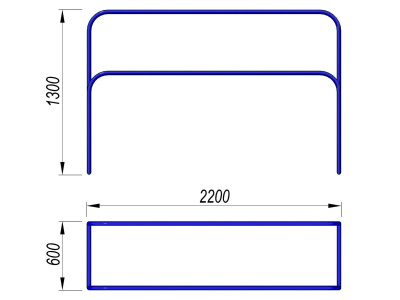 Брусья разновысокие МАФ 3531 в Челябинске