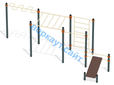 Спортивный комплекс воркаут ВС-45 в Челябинске