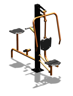 Уличный тренажер "Жим от груди Вело" УТ321 в Челябинске