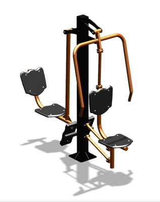 Уличный тренажер "Жим от груди Жим ногами" УТ304 в Челябинске