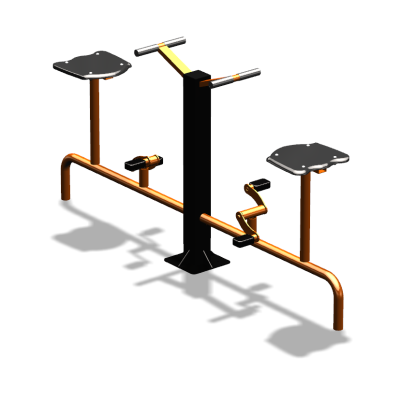 Уличный тренажер  "Вело двойной"   УТ211 в Челябинске