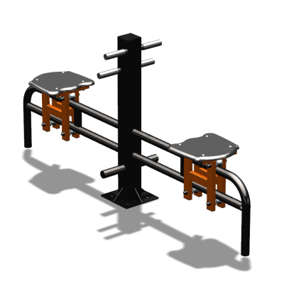 Уличный тренажер  "Каталка двойная"   УТ215 в Челябинске