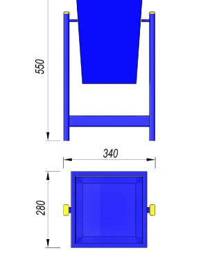 Урна МАФ 1630 в Челябинске