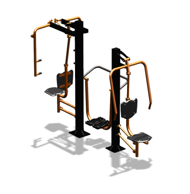 Уличный тренажер "Жим от себя Шагомер Баттерфляй" УТ303 в Челябинске