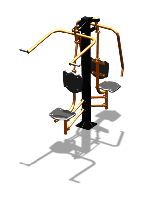 Уличный тренажер "Жим от груди Верхняя тяга" УТ314 в Челябинске