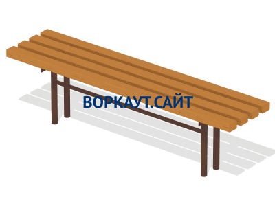 Лавочка без спинки МАФ 1601 в Челябинске