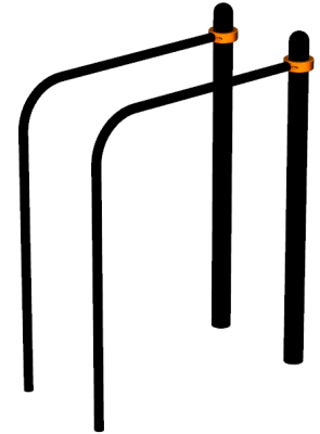 Воркаут брусья приставные ВС-39 в Челябинске