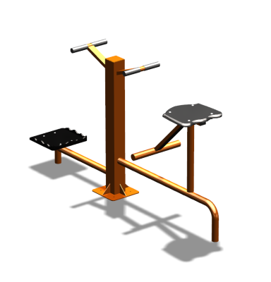 Уличный тренажер "Твистер стоя Твистер сидя" УТ323 в Челябинске