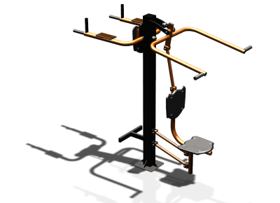 Уличный тренажер "Верхняя тяга Брусья Пресс" УТ339 в Челябинске