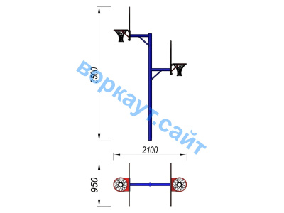 Баскетбольный щит двойной СИО 3511 в Челябинске