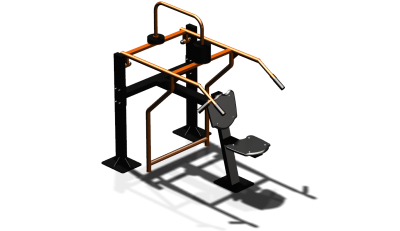 Силовой уличный тренажер  "Жим вверх сидя"  УТ403 в Челябинске