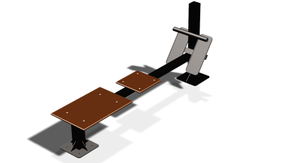 Силовой уличный тренажер  "Скамья для пресса"  УТ415 в Челябинске